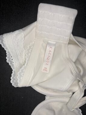 Cacique Lane Bryant white 46D full coverage bra. Comfortable plus-size fit.